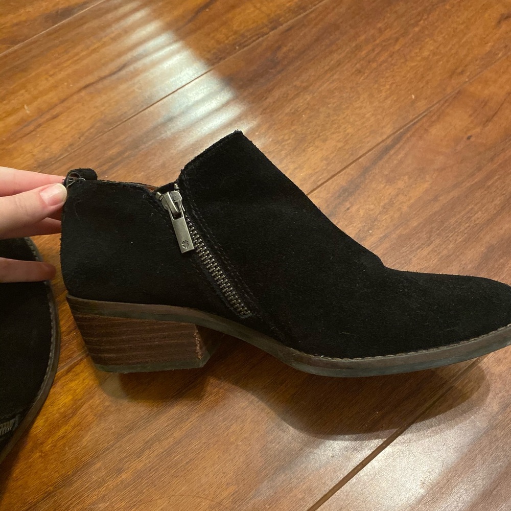 Lucky Brand Suede Black Booties
